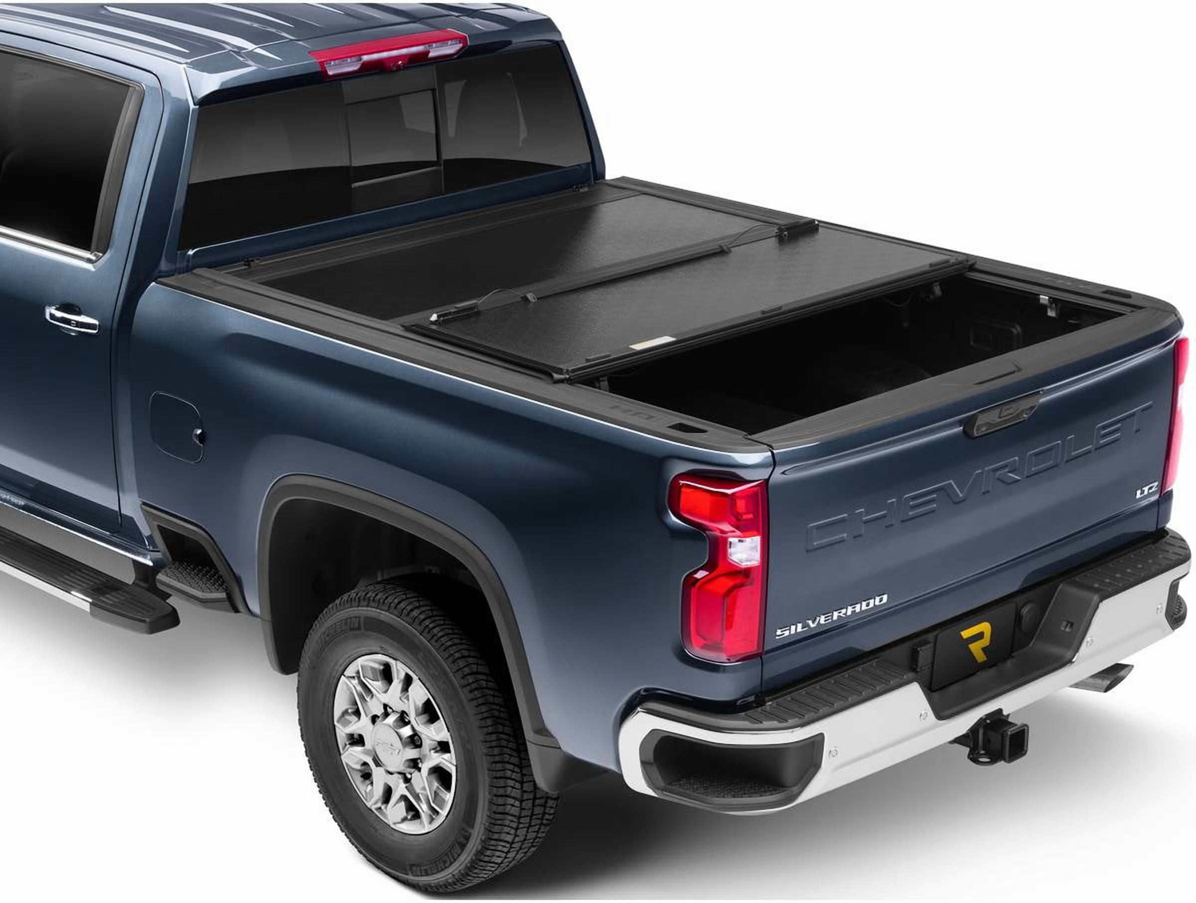RealTruck UnderCover Flex Hard Folding Tonneau Cover Fits 2007-2013 Chevy/GMC Silverado/Sierra 1500 w/ bed caps 6'7" Bed (78.7")