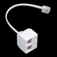 thumbnail image 2 of 2X 6P2C RJ11 Macho A Hembra Dos Formas Telefono Divisor Convertidor Cable, 2 of 5