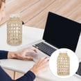 thumbnail image 3 of 1pc Rattan Woven Glass Vase Creative Desktop Vase Flower Arrangement Container, 3 of 8