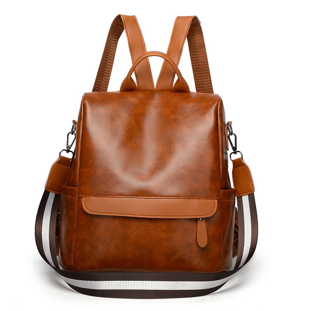 Women Backpack Casual Anti-theft Leather Rucksack Laptop Travel Shoulder Bag 