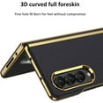 thumbnail image 3 of case for Samsung Z Fold4 Case Leather, Galaxy Z Fold4 Case Electroplate Phone Case Built-in Screen Protector for Samsung Galaxy Z Fold4, Silver White, 3 of 9