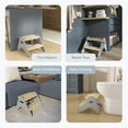 thumbnail image 5 of Dream On Me Skyward Multipurpose Kids Step Stool with Anti-slip Base In White and Grey, 5 of 9