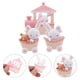 thumbnail image 2 of 1 Set 3pcs Lovely Rabbit Resin Cake Adornments Doll Cake Ornaments (Pink White), 2 of 3