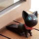 thumbnail image 4 of Door stopper, cute cat door wedge for kids, door safety, non-slip, scratch-free, works on all floor surfaces (black and white), 4 of 5