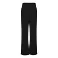 thumbnail image 5 of AUNVITO Women's Casual Pants Solid Color Wide Leg Comfortable Home Lounge Sporty Long Comfy Trousers, 5 of 7