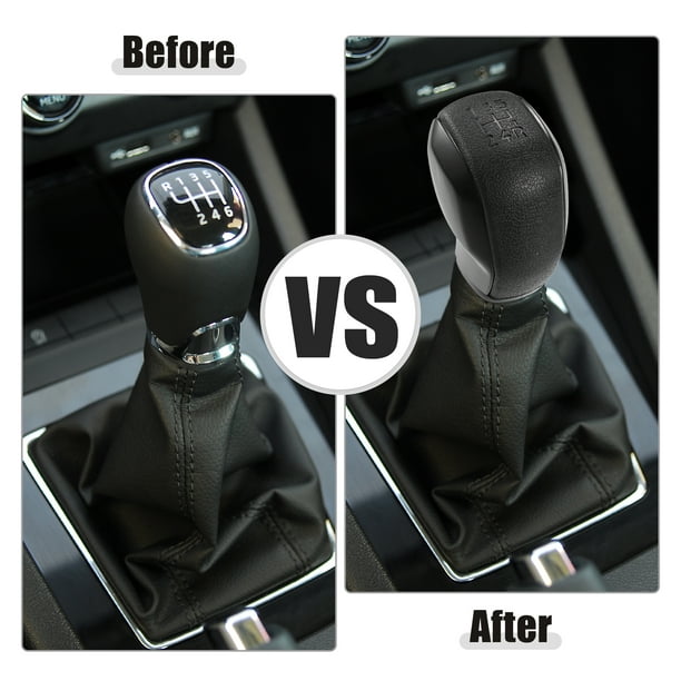 Unique Bargains 5 Speed Manual Gear Shift Knob Stick Shifter Lever Head Ball Fit for Peugeot 208 301 2008 No.16088722ZD