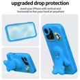 thumbnail image 2 of For IPhone 15 Pro Max Case Cartoon Penguin Baby Stand EVA Environmental Protection Anti Fall Phone Protective Cover,Blue,For iPhone 15 Pro Max, 2 of 8