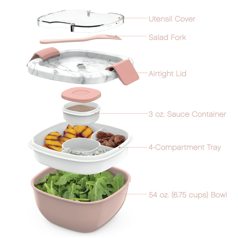 Bentgo® Salad - Stackable Lunch Container with Large 54-oz Salad Bowl