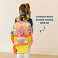 thumbnail image 6 of Wildkin Kids Pack-It-All 15 Inch School & Travel Backpack in Orange for Girls, Front strap for attaching Wildkin's Clip-in Lunchbox, Generously sized exterior front pocket (Orange Shimmer), 6 of 9