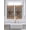 Brown, variant on Western Texas Star Vintage 2 Panel Kitchen Curtains for Small Windows, Rustic Wreath Wood Red Plaid Bathroom Tier Curtain, Short Window Treatment for Bedroom/Living Room 55"x36"