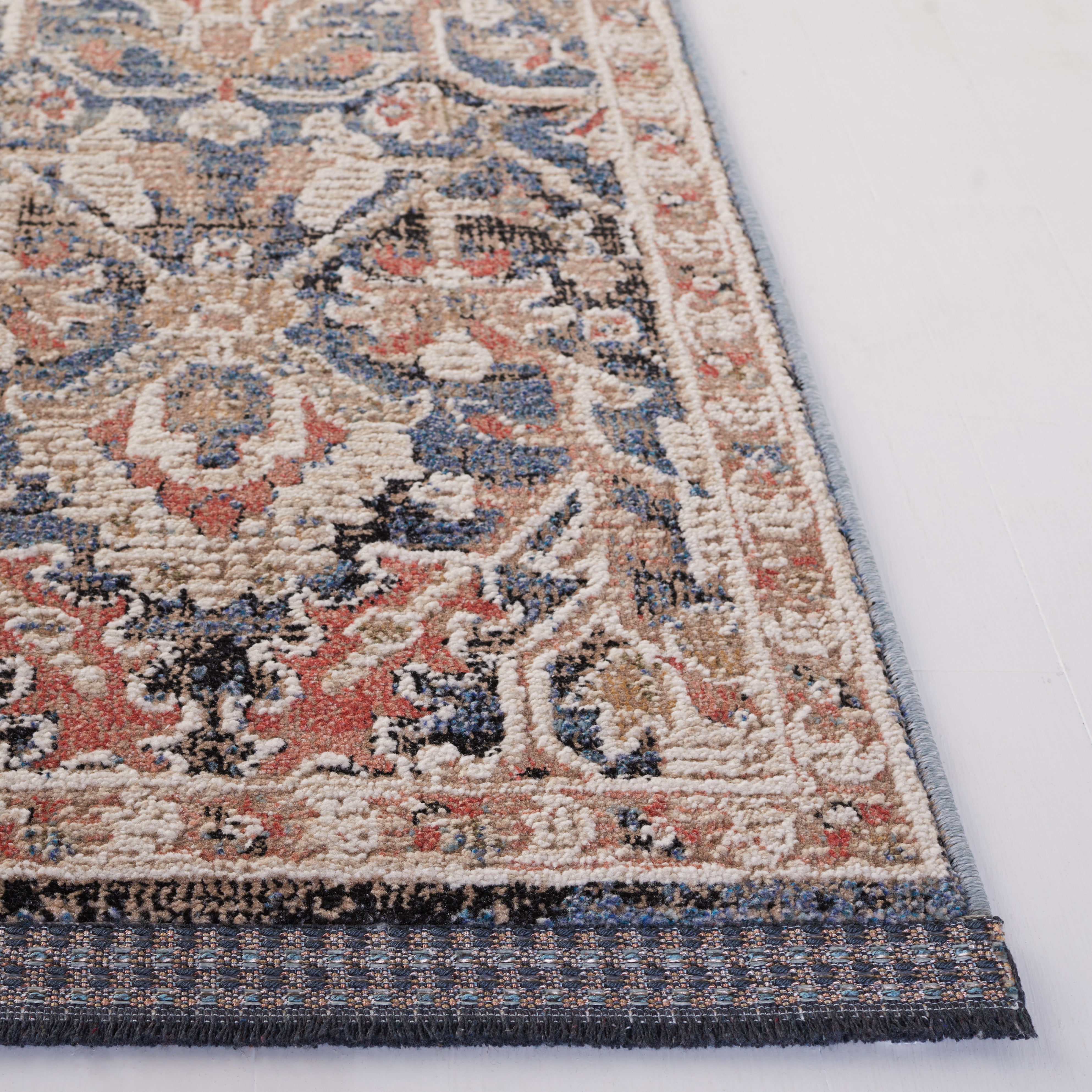 SAFAVIEH Vivaldi Jules Abstract Area Rug, Blue/Ivory, 6'7" x 6'7" Square