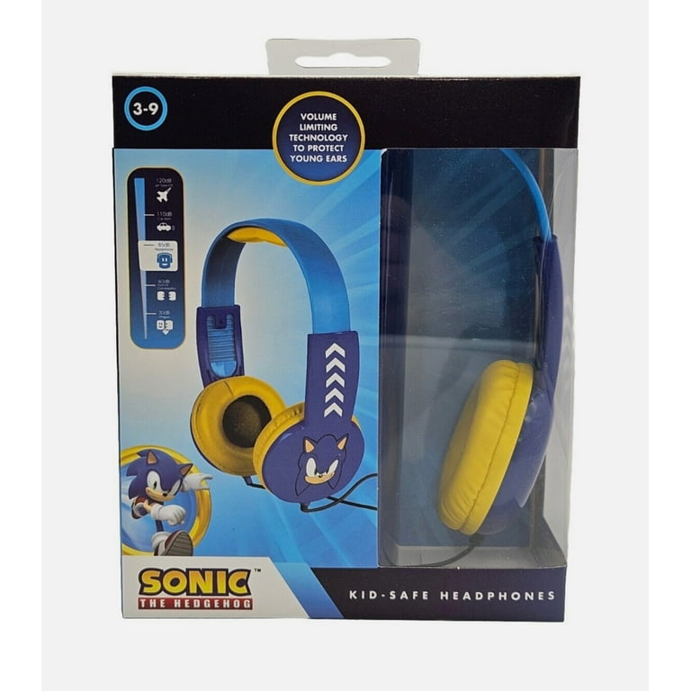 Sonic The Hedgehog Wired Headphones For Kids, Volume Limiting For
