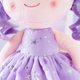 thumbnail image 5 of Gloveleya Muñeca Primera Muñeca Bebé Muñeca De Felpa Muñecas Bebé Muñeca Suave Regalos De Niña Pelo Rizado Vestido Púrpura 12 Pulgadas, 5 of 5