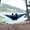 Black & Red, variant on Yajisi Parachute Nylon Double Camping Hammock, 2 Person Portable Outdoor Hammock for Hiking Backpacking Traveling Backyard Patio (8.8 ft x 4.6 ft / 270 cm x 140 cm), Dark Blue & Light Blue