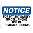 thumbnail image 1 of SignMission OS-NS-A-1218-L-12862 12 x 18 in. OSHA Notice Sign - for Patient Safety No Cell Phone Use In, 1 of 1