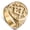 Gold, variant on Mens Vintage Punk Ring Geometric Alloy Gold Tone Band Electroplated Europe America Fashion Jewelry Gift For Him