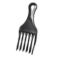 thumbnail image 1 of Graflsoa Compact Fork Comb for Styling - Sleek Black ABS Design for Perfect Hair Control, Small Size 16.5cm, 1 of 6