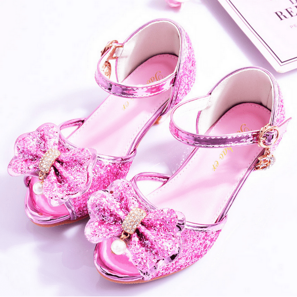 Hawee Dress-up Pump Crystal Princess Dress Shoes (Toddler Girls ...