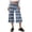 Blue-B#5053BB, variant on Gauchos Pants for Women Striped Palazzo Culotte Fold Over Wide Leg Capri Pants for Women Flowy Low Rise Capri Yoga Pants for Women