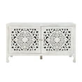 thumbnail image 3 of Powell Healey 2-Door Accent Cabinet, Whitewash, Mango Wood, 60 L x 20 D x 34 H, 3 of 13