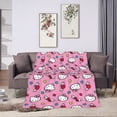 thumbnail image 7 of Hello Kitty Cartoon Throw Blanket, Super Soft Cozy Flannel Fleece Picnic Blanket for Boys Girls Adults, Warm Plush Blankets for Couch Sofa Bed Living Room, 7 of 7