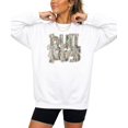 thumbnail image 2 of Bulldogs Camo Coquette Bow Sweatshirt for Women & Teens School Spirit Game Day Crewneck White Sweatshirt Medium, 2 of 7