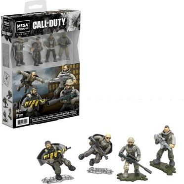 MEGA Call of Duty Battle Royale Air Drop Building Kit with 4 Action Figures (91 Pieces)