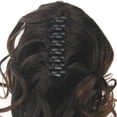 thumbnail image 3 of Shisuyan Ponytail Gripper Dark Brown 1Pcs 15.7x3.9x0.2In High Temperature Fiber, 3 of 8