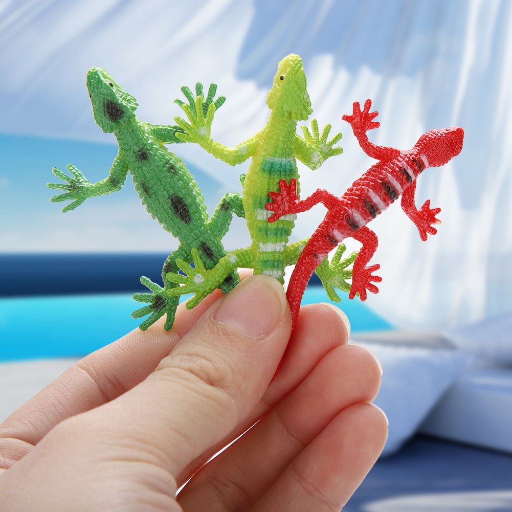 12 Reptile Lizard Animals Figures, Realistic Plastic Reptiles