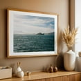 thumbnail image 4 of Alcatraz Island, San Francisco - Photography Seascape Ocean Water Nature Coast Landscape Oak Framed Wall Art Print 16 x 24 inches, 4 of 6