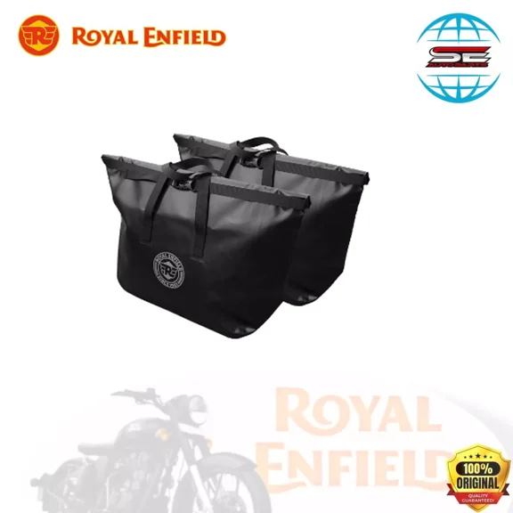 BLACK ADVENTURE WATERPROOF INNER BAGS FOR ROYAL ENFIELD NEW HIMALAYAN, HIMALAYAN & SCRAM 411