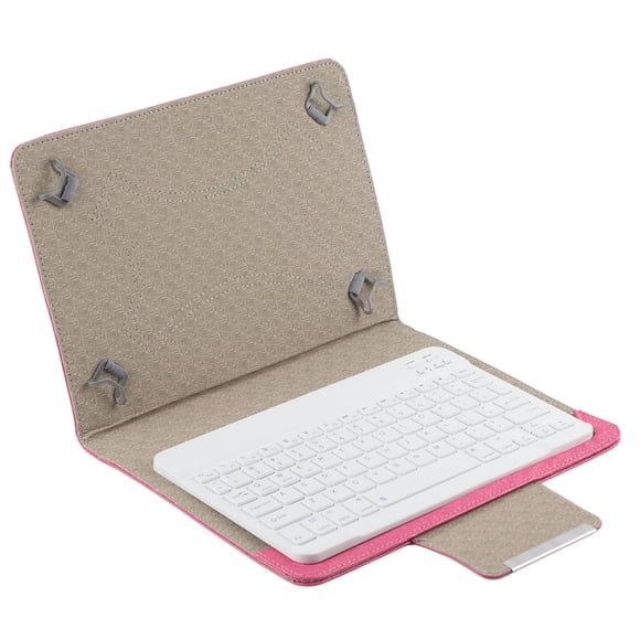 Funda de cuero PU con teclado de 10 pulgadas, soporte W, tableta Bluetooth, teléfono móvil con pantalla enorme
