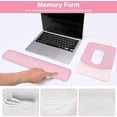 thumbnail image 4 of Mosiso Ergonomic Mouse Pad with Wrist Rest, Non-Slip Base Keyboard Wrist Rest Support, Memory Foam Computer Mouse Mat for Easy Typing and Home/Office Pain Relief, Pink, 4 of 7