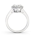 thumbnail image 3 of Faux Jewel 1.9 Ct Heart Cut Solitaire with Accent Moissanite Ring for Women's - Engagement Solitaire Ring for Women - Halo Prong Set Wedding Ring - 14K White Gold Plated Metal - Ideal Gift for Her, 3 of 4
