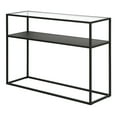 thumbnail image 3 of Evelyn&Zoe Nellie 42" Wide Rectangular Console Table with Metal Shelf, Blackened Bronze, 3 of 6