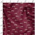 thumbnail image 2 of Soimoi Tissu en Jersey de Coton Rouge Imprimé Peau de Léopard au Mètre 58 Pouces de Large, 2 of 6