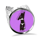 thumbnail image 1 of Purple mujeres gordas de rodillas Anillo de compromiso de boda de amor ajustable Unbranded M, 1 of 3
