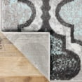 thumbnail image 3 of Superior Viking Trellis Indoor Large Area Rug, 7' x 9', Turquoise, 3 of 6