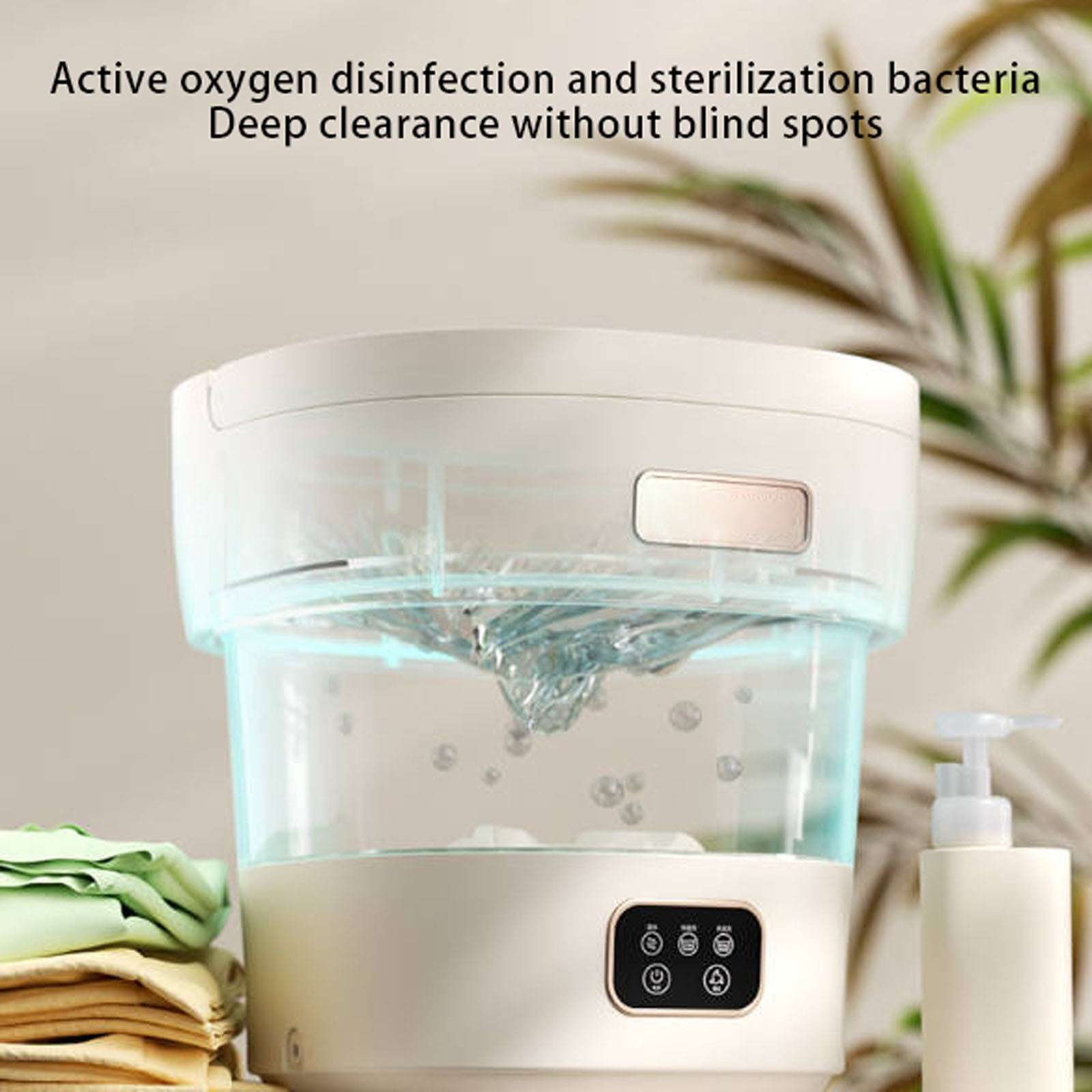 Portable Washing Machine Mini 9L Folding PP Material Underwear Baby Clothes Home Apartments Dormitories