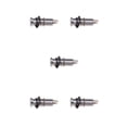thumbnail image 1 of ZheElen Professional Stereo Output Threaded Output Lightweight 1/4 Inch Input Tube Style Anti-noisy Exquisite Socket Plug Sliver 5Set, 1 of 6