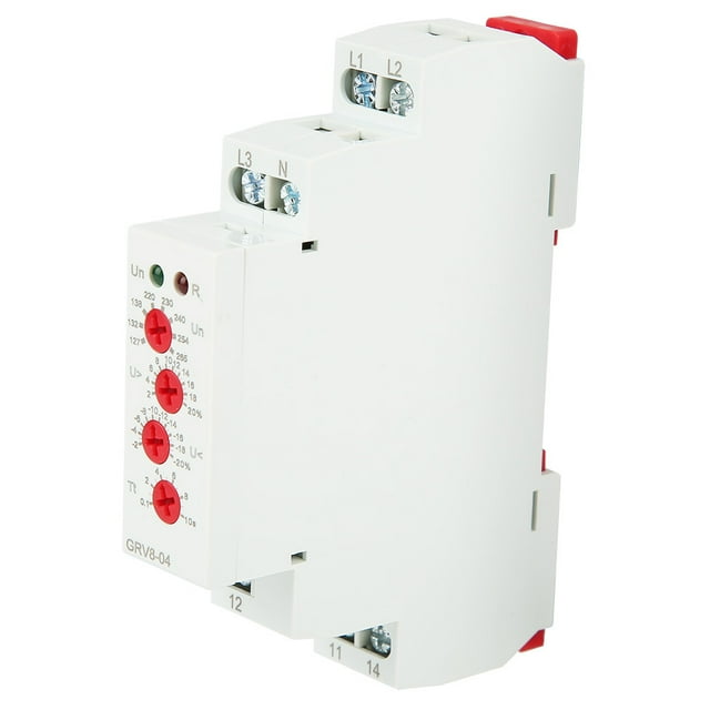 Relais de Contrôle de Tension, Relais de Protection de Tension GRV8-04, Relais de Surveillance de Tension à 3 Phases, Séquence de Phase, Protection contre les Défaillances M265