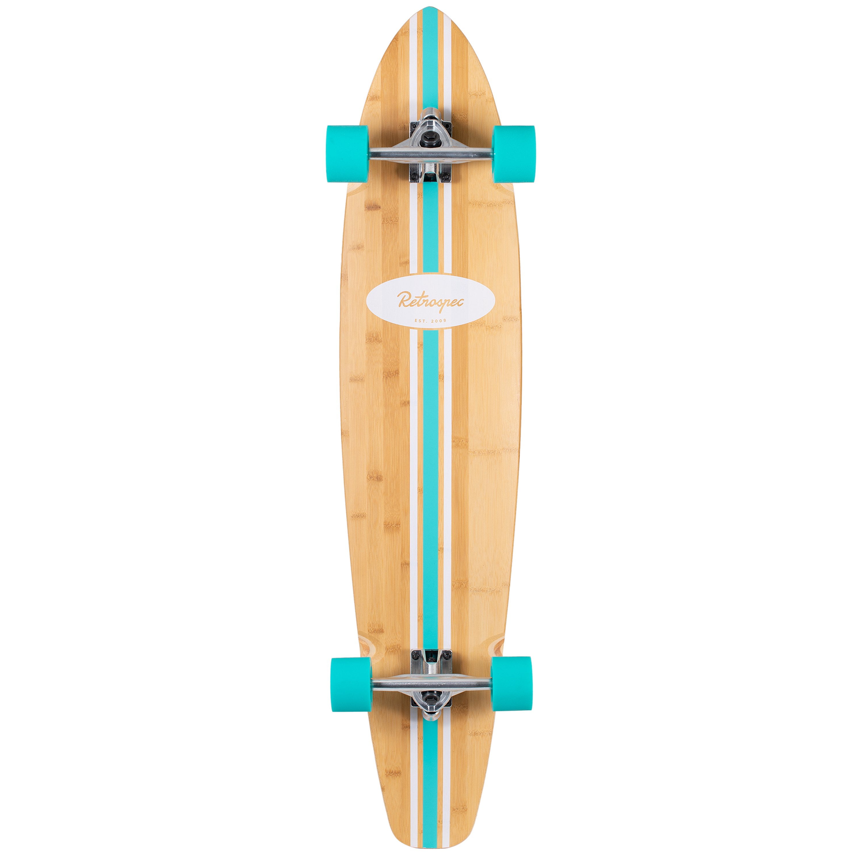 Retrospec Zed Bamboo Longboard Skateboard Complete Cruiser Walmart