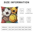 thumbnail image 6 of Acheng Sport Ball Pillow Covers  Set of 2 Throw Pillow Covers Ball Decorative Pillow Cases Modern Home Decor for Sofa Couch Bed White, 6 of 6