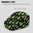 thumbnail image 4 of Chririnla Christmas Flat Cap with Tree Snowflake, Soft Adjustable Polyester Forward Cap for Men Women Daily Commuting and Golf, 4 of 4