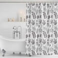 thumbnail image 3 of Maple Leaves Shower Curtain, Waterproof Shower Curtains for Bathroom, Farmhouse Grey Fall Leaf Plants Retro Washable Fabric Bathtub Curtain Set Bath Decor with 12 Hooks Standard 72"x72", 3 of 8