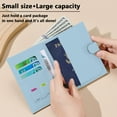 thumbnail image 2 of Arcticwind RFID Passport Holder,Multi functional Wallet,Flight Ticket Card Clip,Double Fold,Passport Document Wallet,Mini Travel Document Pouch for Women & Men,Passport Clip with ID card window,Blue, 2 of 6