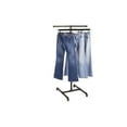 thumbnail image 2 of SSWBasics Boutique Pipe 2-Way Clothing Rack with Straight Arms (48"-72"H x 18½" x 24½"W), 2 of 2