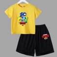 thumbnail image 1 of Ensemble de Vêtements Décontractés 2 Pcs T-Shirt à Manches Courtes + Shorts pour Enfants Col Rond Garçons Filles Tout-Petits, 1 of 5