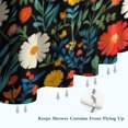 thumbnail image 6 of Pioneer Flower Floral Print Pattern Shower Curtain 72"x72" ,Bathroom Decorative Shower Curtains Set with 12 Hooks,Modern Waterproof Washable Shower Curtain, 6 of 6