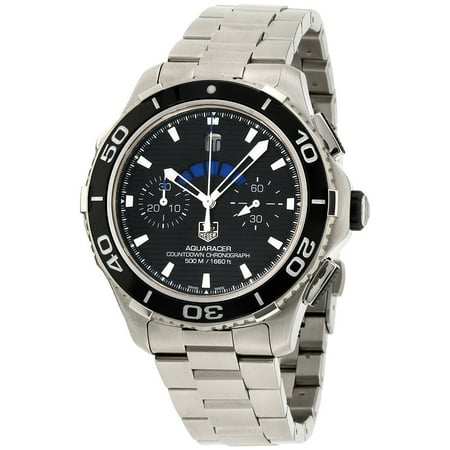 Aquaracer Silver Dial - Tag Heuer Aquaracer Black Dial Stainless Steel Men's Watch CAK211A.BA0833